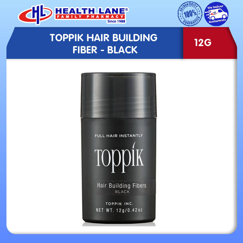 TOPPIK HAIR BUILDING FIBER 12G - BLACK